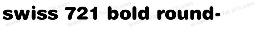 swiss 721 bold round字体转换